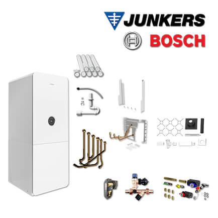 Junkers Bosch GC5300i WM 17/100S, GC-S5304, horizontal, Abgas Schacht, L/LL