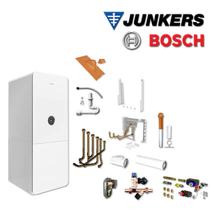 Junkers Bosch GC5300i WM 17/100S, GC-S5306, horizontal, Abgas Dach rot, L/LL