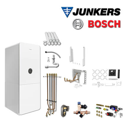 Junkers Bosch GC5300i WM 17/100S, GC-S5322, vertikal, Abgas Schacht, L/LL