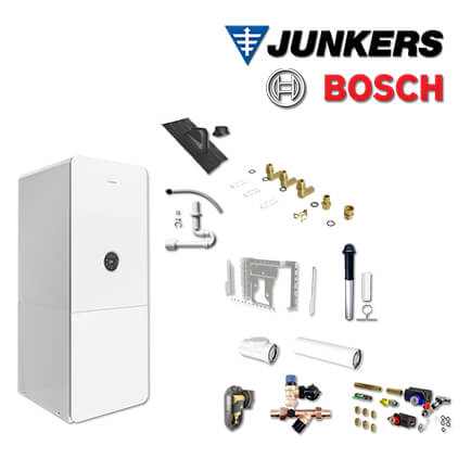 Junkers Bosch GC5300i WM 17/100S, GC-S5335, bauseitig, Abgas Dach schwarz, L/LL