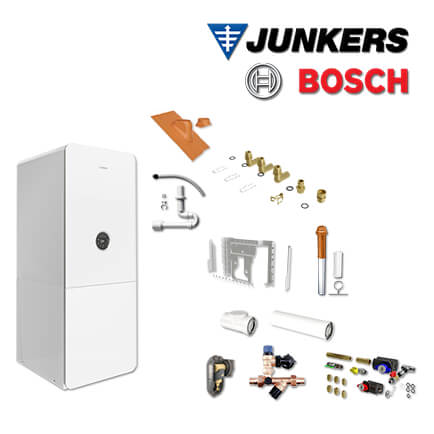 Junkers Bosch GC5300i WM 24/100S, GC-S5340, bauseitig, Abgas Schacht, L/LL