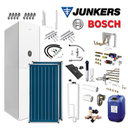 Junkers Bosch GC5300i WM 24/210 SO, GC-P5304, 2xFCC, Abgas Dach schwarz, L/LL