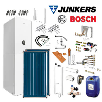 Junkers Bosch GC5300i WM 24/210 SO, GC-P5306, 2xFCC, Abgas Dach rot, L/LL