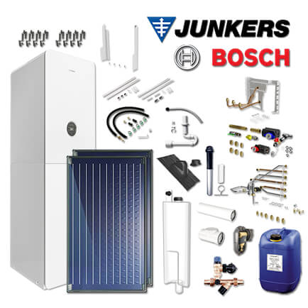 Junkers Bosch GC5300i WM 24/210 SO, GC-P5310, 2xFKC, Abgas Dach schwarz, L/LL