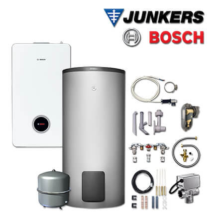 Junkers Bosch GCH 98-001 mit Gas-Brennwerttherme GC9800iW 20 H 23, WH 290 LP 1 B