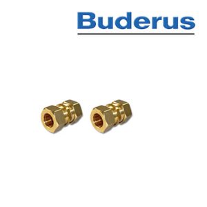 Buderus AEROLINE® Kupplung, DN 16, 2 Stück