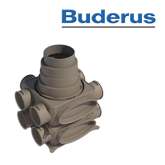 Buderus VK125-2V Verteiler 2-lagig vertikal