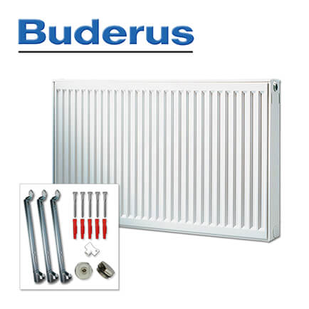 Buderus-7750003423-1 Buderus Heizkörper, Flachheizkörper C-Profil Typ 11 600×2300 mm (H x L), Kompakt