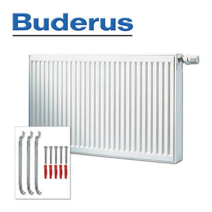 Buderus-7750102323-1 Buderus Heizkörper, Flachheizkörper VC-Profil Typ 21 500×2300 mm (H x L), Ventil
