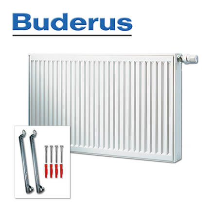 Buderus-7750105412-1 Buderus Flachheizkörper, Ventil-Heizkörper VC-Profil Typ 11 900×1200 mm (H x L)