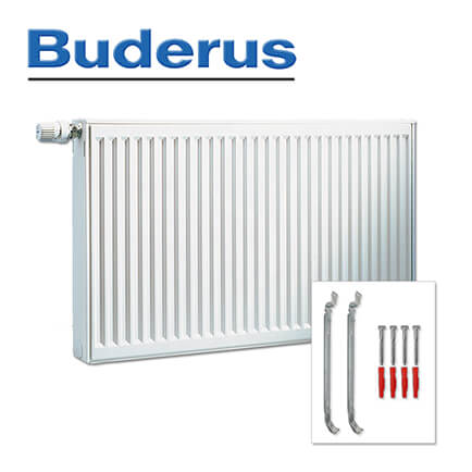 Buderus Hygiene-Heizkörper VC-Profil Typ 30 900×2300 mm (H x L), Linksausführung