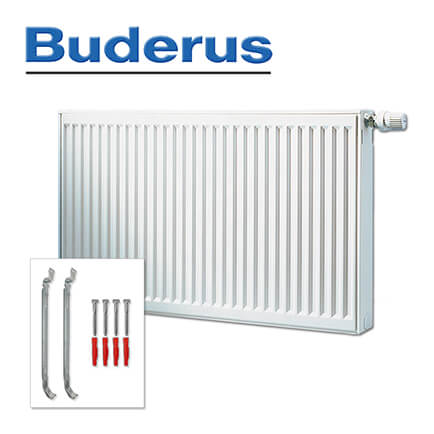 Buderus-7750200709-1 Buderus Heizkörper Mittelanschlussheizkörper VCM-Profil Typ 33 300×900 mm H x L