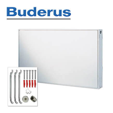 Buderus-7750300323-1 Buderus Heizkörper, Kompaktheizkörper C-Plan Typ 21 300×2300 mm (H x L), Plan