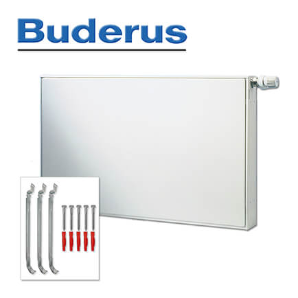 Buderus-7750401318-1 Buderus Heizkörper, Flachheizkörper VC-Plan Typ 21 400×1800 mm (H x L), Ventil