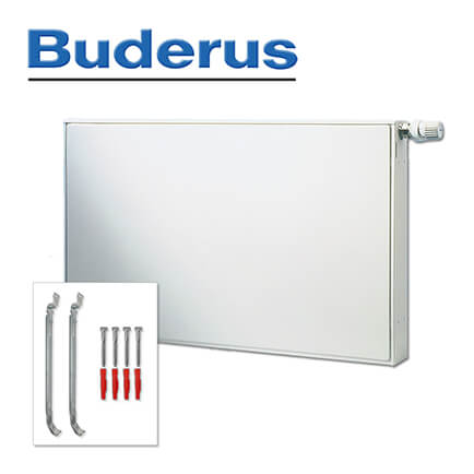 Buderus Heizkörper Mittelanschluss, Ventil VCM-Plan Typ 22 300×500 mm (H x L)