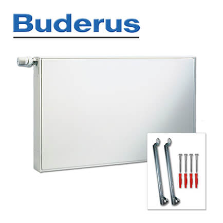 Buderus-7750506423-1 Buderus Heizkörper Mittelanschluss VCM-Plan Typ 11 300×2300 mm (H x L), Links