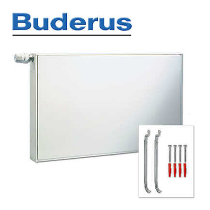 Buderus-7750507120-1 Buderus Mittenanschlussheizkörper VCM-Plan Typ 10 400×2000 mm (H x L), Links