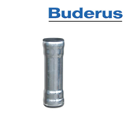 Buderus-80128120-1 Buderus 750 mm Rohr mit 2 Muffen, DN 40, verzinkt