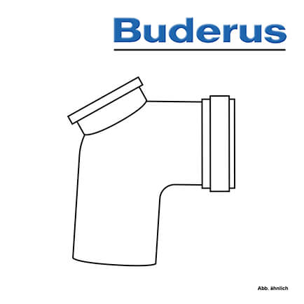 Buderus-87090884-1 Buderus PP Bogen mit Prüföffnung, 87°, Ø 160 mm