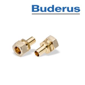 Buderus AEROLINE® Übergangsstücke für Solarrohr, DN 16 x Rohrstutzen 18, 2 Stück