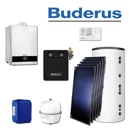 Buderus GB192-15i, SL122, Gas-Brennwerttherme, weiß, 5 x SKT1.0-s, HS750