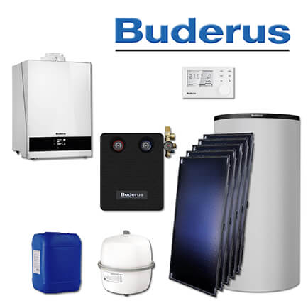 Buderus GB192-15i, SL123, Gas-Brennwerttherme, weiß, 5 x SKT1.0-s, P750 S