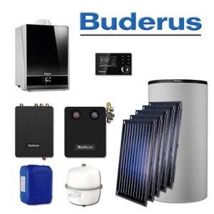 Buderus GB192-15i, SL124, Gas-Brennwerttherme, schwarz, 5 x SKN4.0-s, PNR750