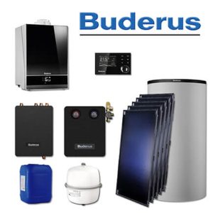 Buderus GB192-15i, SL124, Gas-Brennwerttherme, schwarz, 5 x SKT1.0-s, PNR750