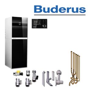 Buderus GB192-25iT 150S, W60, Gas-Brennwerttherme, schwarz, 1 HK, oben