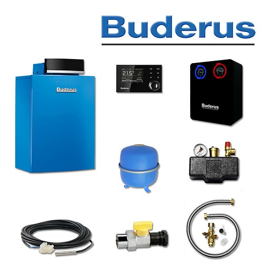 Buderus GB212-40, K60S, Gas-Brennwertkessel, RC310, HS32, E/H