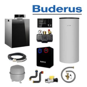 Buderus KB192i-30, K77, Gas-Brennwertkessel, SU160 Speicher, HS25, Erdgas