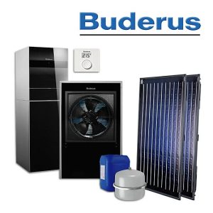 Buderus WLW196i-11 IR TS185, SL520, Luft/Wasser-Wärmepumpe, 2x SKN4.0-s, RC100 H