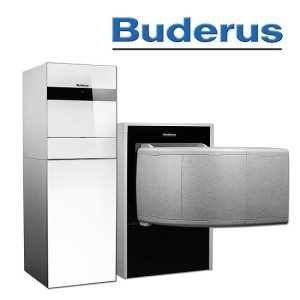 Buderus WLW196i-11 IR TS185, Logatherm Luft/Wasser Heizungs-Wärmepumpe, weiß