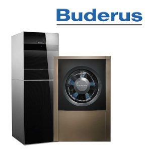 Buderus WLW196i-6 AR T190, Logatherm Luft/Wasser Heizungs-Wärmepumpe, schwarz