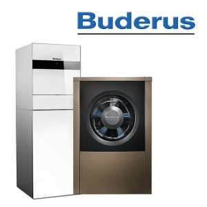 Buderus WLW196i-6 AR T190, Logatherm Luft/Wasser Heizungs-Wärmepumpe, weiß