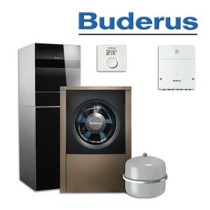 Buderus WLW196i-6 AR TS185, Luft-/Wasser-Wärmepumpe Bedieneinheit RC100 H