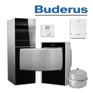 Buderus WLW196i-8 IR TS185, Luft-/Wasser-Wärmepumpe, Bedieneinheit RC100 H