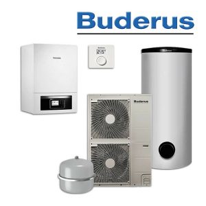 Buderus WPLS13.2 RE, Logatherm Split-Wärmepumpe, SH400 RS-B, RC100 H