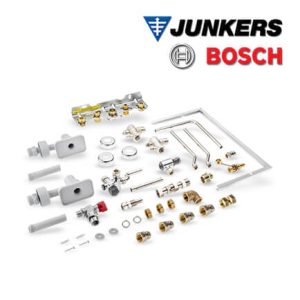 Junkers Anschlusssatz Nr. 793 für Storacell ST 50/80-6, Übereinander, Unterputz