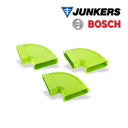 Junkers FKB 140-2 Bogen horizontal 90° für Luftverteilkanal FK 140