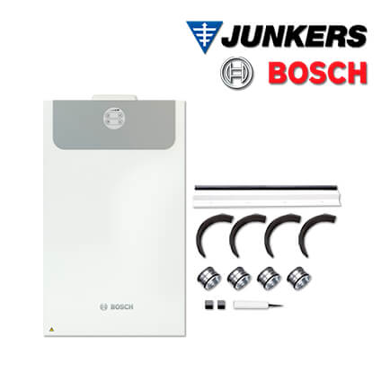 Junkers Bosch Wohnungslüftungspaket HR1 Wand bis 140m² mit Vent 5000 C HR 140 W
