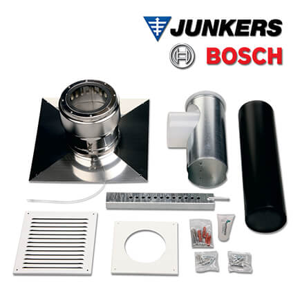 Junkers Bosch AZB 702/1 Abgaspaket im Schacht DN125