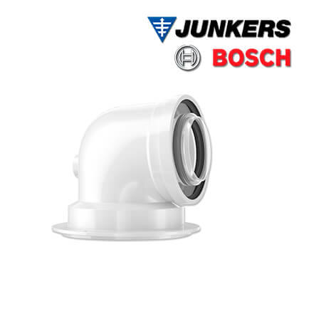 Junkers-Bosch-7738112535-1 Junkers Bosch FC-CA60-87 KAS konzentrisch DN60/100, 87°, Adapter mit Prüfstutzen