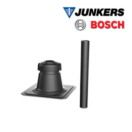 Junkers-Bosch-7738112635-1 Junkers Bosch FC-O60 Schachtabdeckung DN60, Kunststoff mit Mündungsrohr