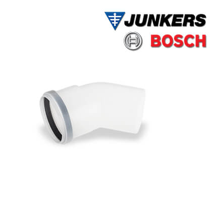 Junkers-Bosch-7738112653-1 Junkers Bosch FC-SE80-45 Abgasbogen, DN80, 45°