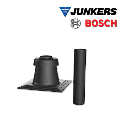 Junkers-Bosch-7738112721-1 Junkers Bosch FC-O110 Schachtabdeckung DN110, Kunststoff mit Mündungsrohr
