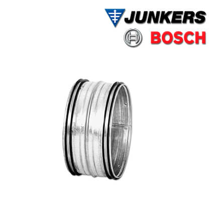 Junkers-Bosch-7738112877-1 Junkers Bosch Verbindungsnippel DN125, FM 125, Stahlblech, Vent 4000 CC