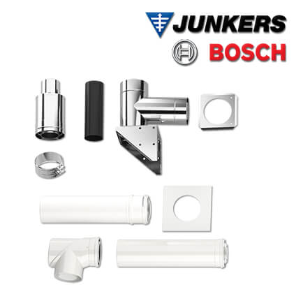 Junkers Bosch FC-Set110-C53x Grundbausatz 110/160, Fassade oben, Edelstahl