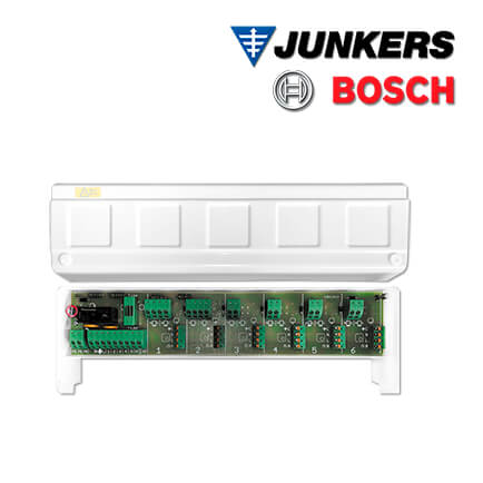 Junkers Bosch Klemmleiste 230V, 6 Anschlüsse, mit Pumpenlogik