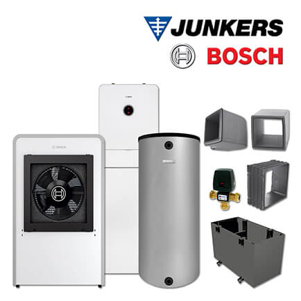 Junkers Bosch CS777 mit Luft/Wasser-Wärmepumpe CS7000iAW 13 IRM, BH 200-5 1 A